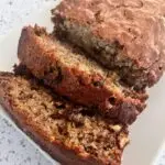 freshly baked banana bread